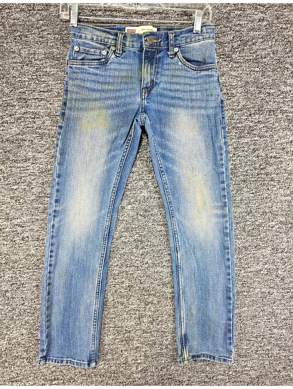 Levi's 511 Slim Fit Light Wash Blue Stretch Denim Jeans 5-Pocket Reg 10